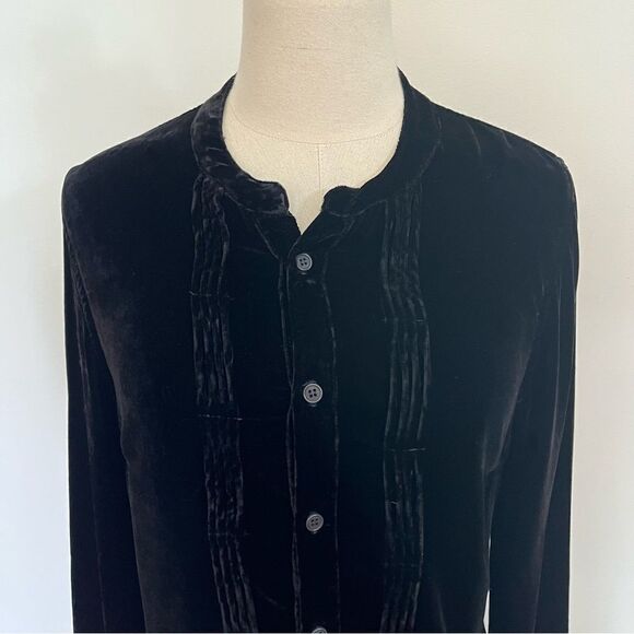 CP Shades Velvet Rayon Silk Button Down Small - Picture 3 of 9